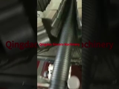 Plastic PE PP PA PVC Single Wall Corrugated Pipe Extrusion Line 