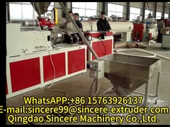 Plastic PE PP PA PVC Single Wall Corrugated Pipe Extrusion Line