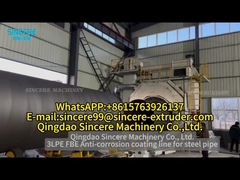Steel Pipe 3lpe 2lpe Three Layers Polyethylene Anti-Corrosion Coating Line