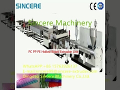 PC PP PE Hollow Board Extrusion Line 