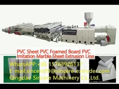PVC Sheet PVC Foamed Board PVC Imitation Marble Sheet Extrusion Line