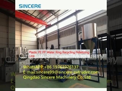 Plastic PE PP Water Ring Recycling Pelletizing Line