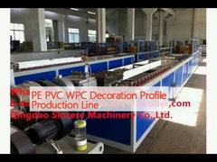 PE PVC WPC Decoration Profile Production Line