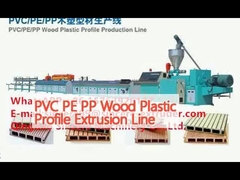 PVC PE PP Wood Plastic Profile Extrusion Line