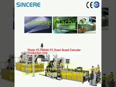 Plastic PS PMMA PS Sheet Board Extruder Production Line